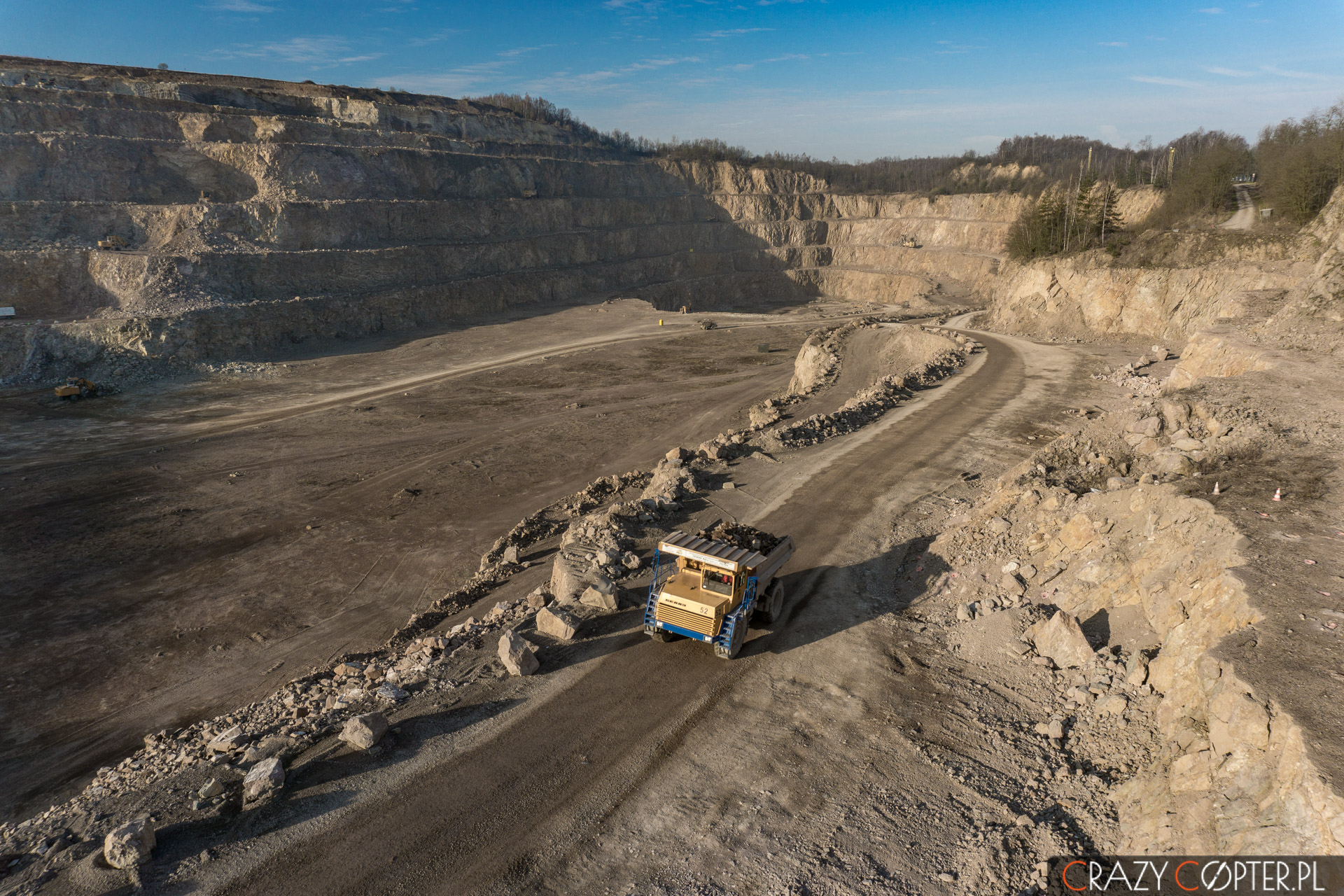 Przemysłowe zdjęcie z drona kopalni