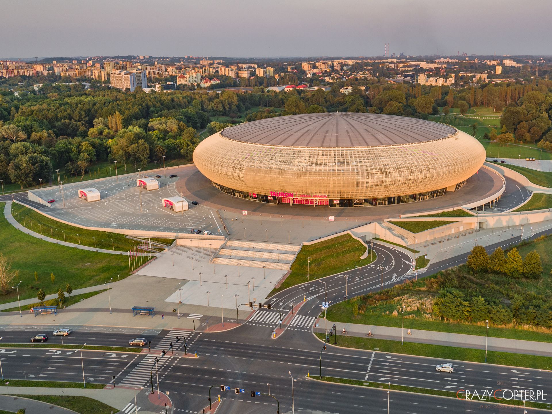 Tauron Arena w Krakowie - zdjęcie z drona